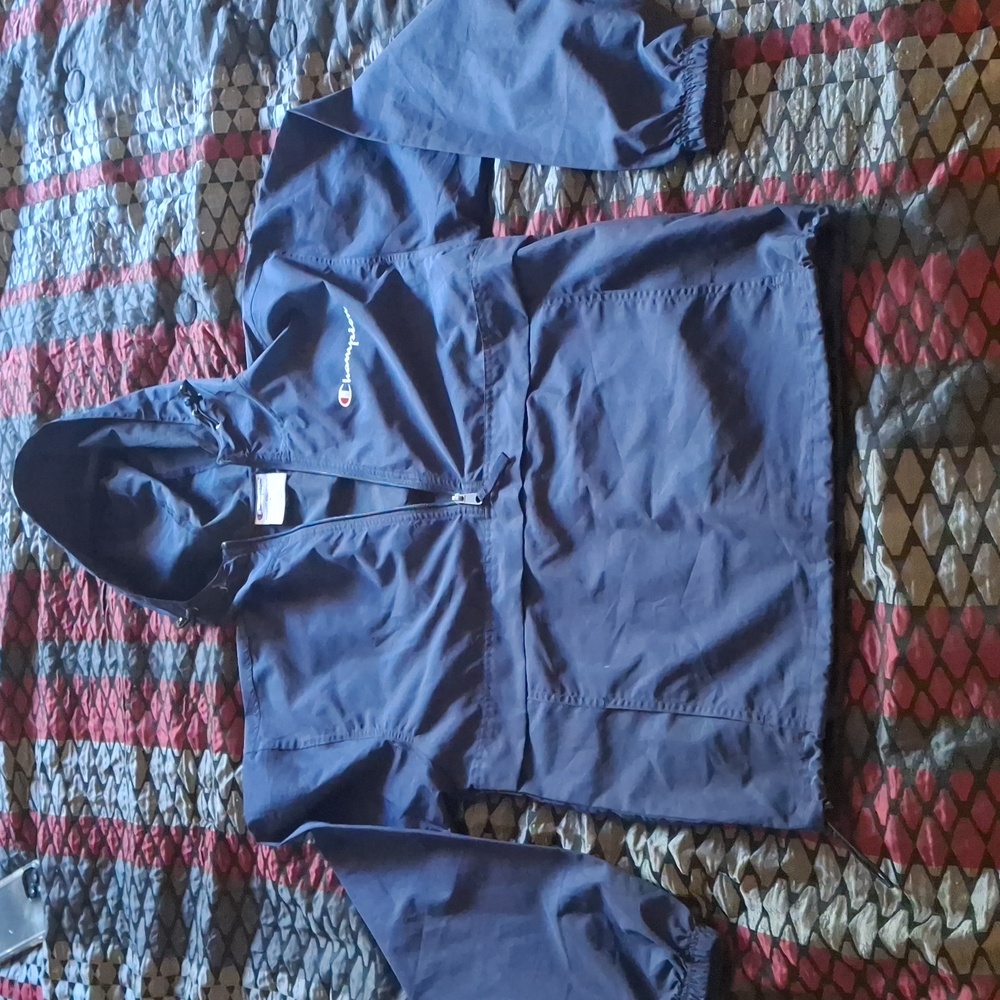 Champion windbreaker Navy Blue size small